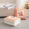 Multifunctional cotton and linen pillow quilt dual-purpose persimmon all year round office car cushion wholesale cushion pillow quilt