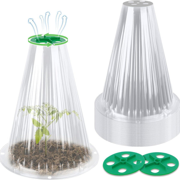 Cross-border plant vegetable seedlings vegetable planting greenhouse garden garden antifreeze cover thickened PET transparent seedling cover