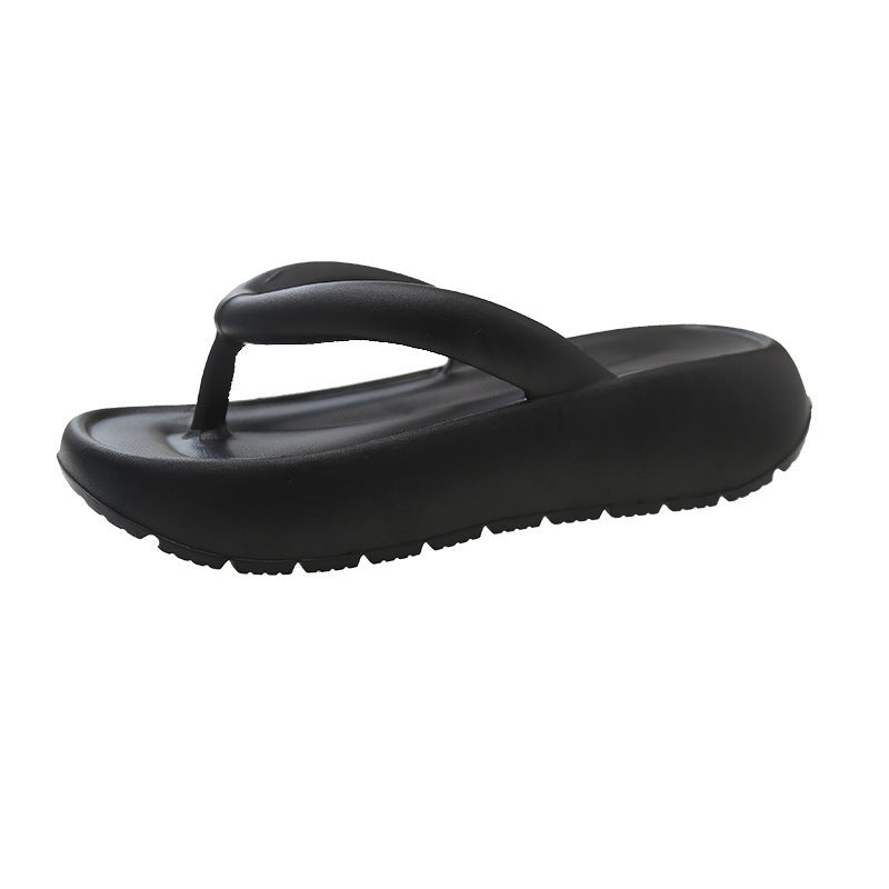 Eva flip-flops women's 2024 summer korean style outdoor thick-soled slippers women's fashion wear-resistant beach shoes lightweight non-slip