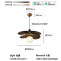 French medieval chinese ancient style rattan lamp restaurant japanese retro dining table chandelier bedroom master bedroom study balcony