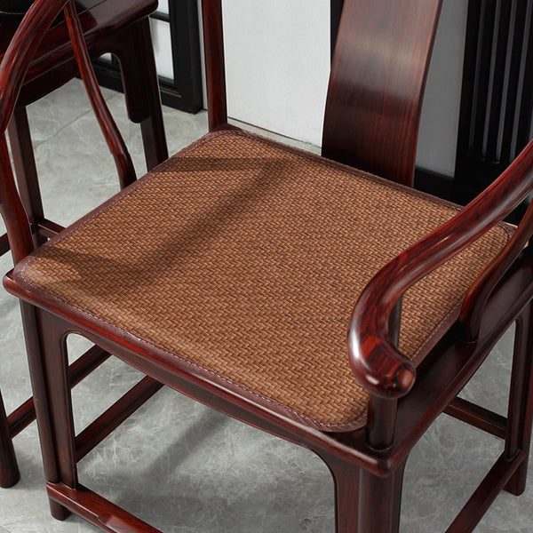 Mahogany stool summer seat cushion chair cushion office solid wood armchair non-slip sofa seat cushion summer breathable mat