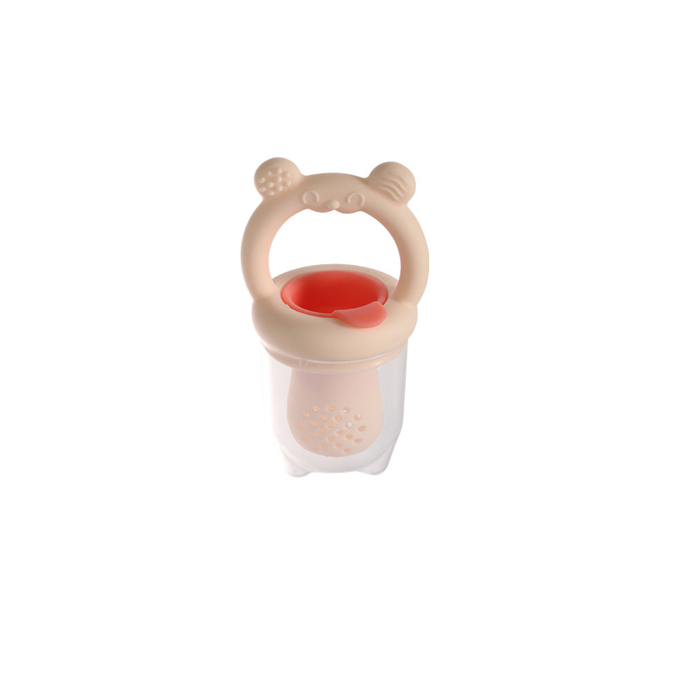 Dongguan manufacturer's new silicone bite Le bear complementary food baking mold baby fruit and vegetable bite Le complementary food device