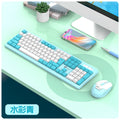 Lingsha t906 wireless keyboard and mouse combo - colorful 104-key - universal for desktop and laptop - stylish design