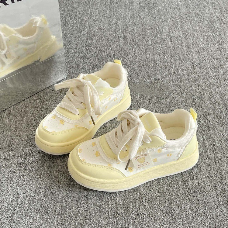 Casualeasiest for match shoes for girls thick soleautumnew arrival 2026 campus style sneakers for women white shoes german training shoes