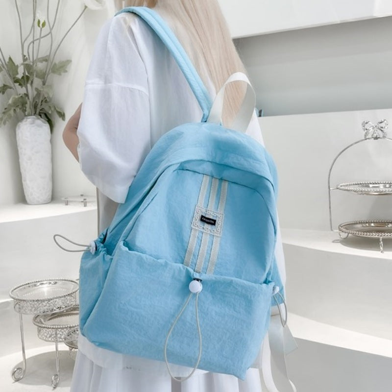 Outdoor sports bag new simple and versatile lightweight backpack leisure travel junior high school college student sports backpack