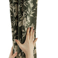New arrival medieval style retro green chenille jacquard curtains bedroom blackout american living room shaoxing curtains wholesale