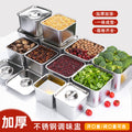 Stainless steel square condiment dispenser with lid - commercial kitchen spice jar, sauce container, bbq seasoning cup
