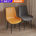 Casualaccessible luxury leather dining chair manufacturer directly supply for home hotel dual-use reception chair carbon steel chair casual dining chair
