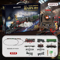 Retro steam train set [89pcs] does not include electricity
