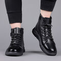 Men's martin boots: new 2025 autumn/winter collection - fleece-lined, british style, high-top casual leather shoes, non-slip men's footwear