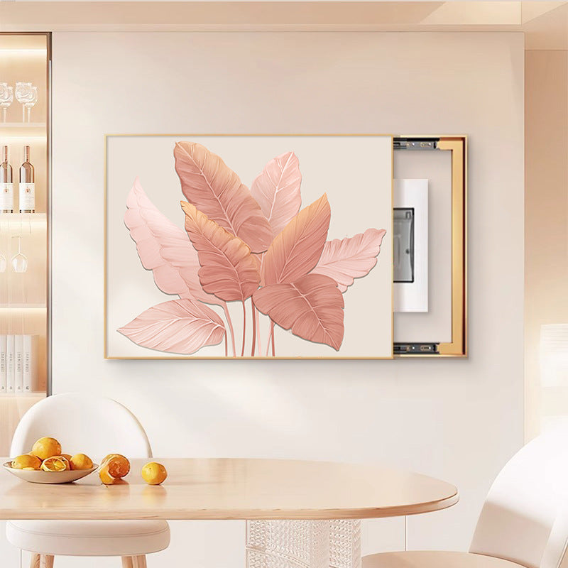 Modern simple meter box decorative painting 2025 new electric switch box distribution box blocking cream wind hanging painting