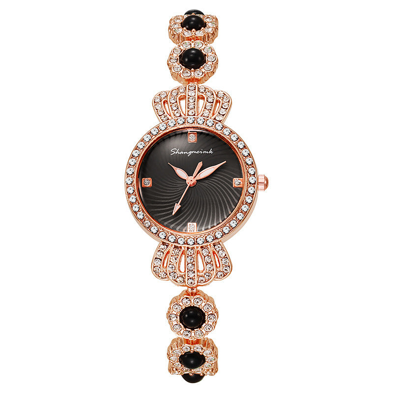 Tiktok live chalcedony bracelet watch crown jewelry fashion women's watch quartz watch dropshipping