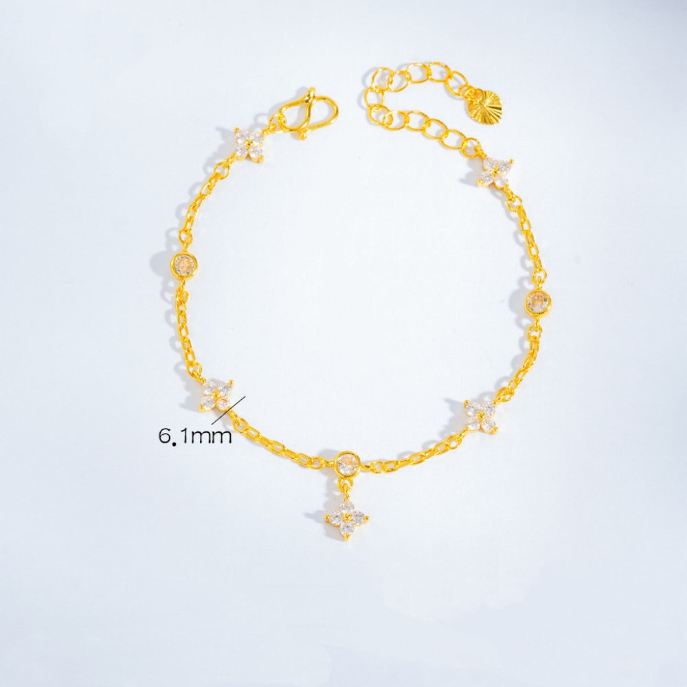 Necklace for women 2023 new trendy summer niche light luxury four-leaf clover necklace sweet pendant clavicle chain niche