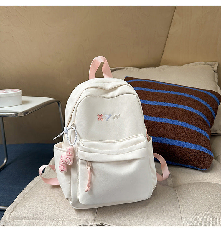 Simple kids schoolbag for girls to go out with high-value ins style small backpack mini niche style japanese style spring outing backpack