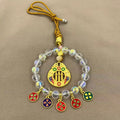 Lingyin same style five-way god of wealth car pendant colorful crystal safe abacus lock lucky bag high-end car decoration chinese style