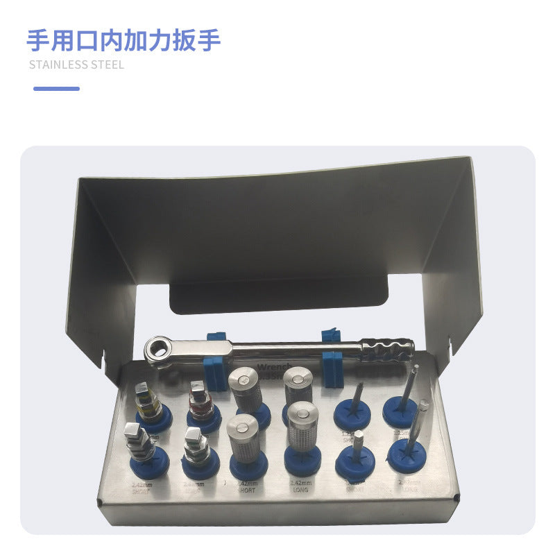 Dental Implant Tool Box Screwdriver Wrench Machine Base Torque Strengthening Ratchet General Dentistry