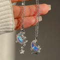 Wholesale alloy butterfly necklace - european & american cross-border e-commerce jewelry - diamond-studded star pendant - unique & versatile moon necklace