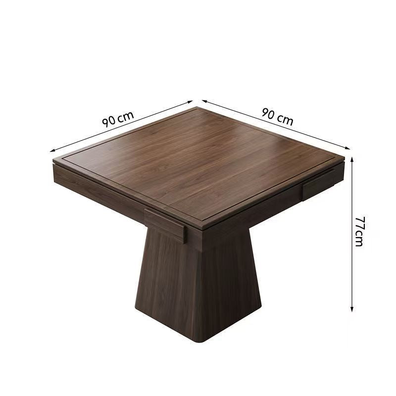 Mahjong table, egg-cracking special table, solid wood eight immortals table, square table, dining table, new chinoiserie slate chess and card table and chairs
