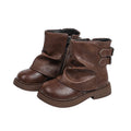 Vancahao girlfashion boots fall and winternew arrivalk-stylekids british styleboots two cotton trouser leather
