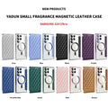 Suitable for a36 samsung s26ultra ya shield small fragrance magnetic leather case mobile phone case s24 all-inclusive flip protective cover