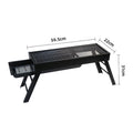 Home outdoor barbecue grill smokeless foldable barbecue grill courtyard charcoal grill portable thickened stove tea barbecue grill