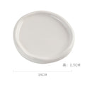 White round plate