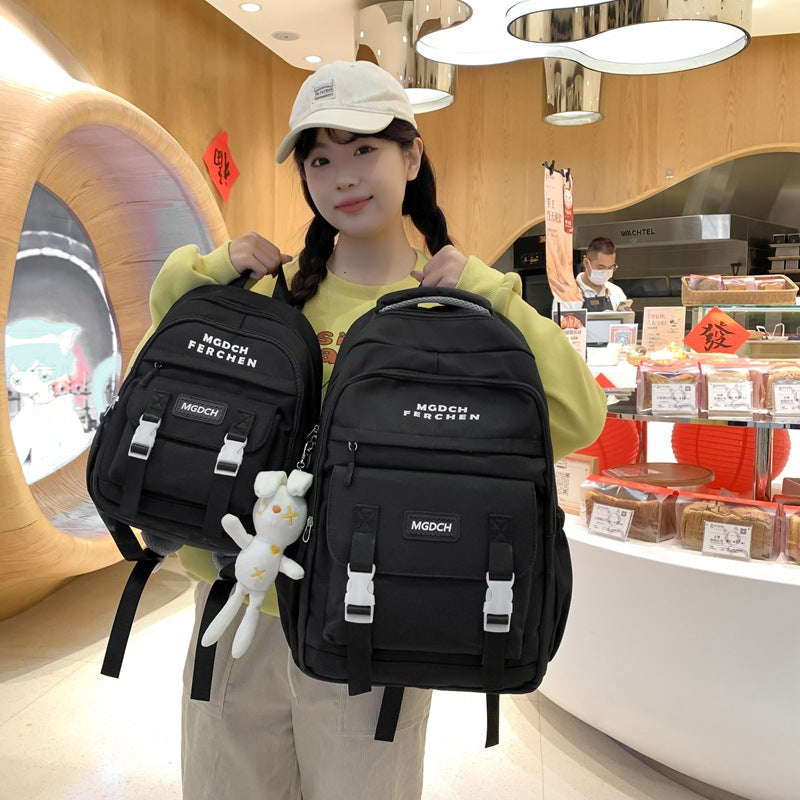 New Small Mini Backpack Nylon Student School Bag Large Capacity Lightweight Girls Simple Female College Student Backpack