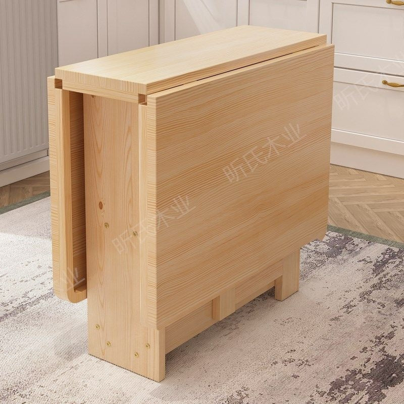 Foldable dining table - compact, modern, and versatile rectangular table for small spaces - portable dining table