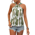 Pre-sale 72531#  cross-border fashion ins beach halter off-shoulder top
