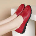 Soft leather soft bottom ladieswear shoes flatsabrasion resistantwaterproofbows work shoes wechat group purchase live broadcast one piece dropshipping
