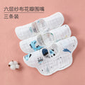 Petal bib blue (six layers of gauze)