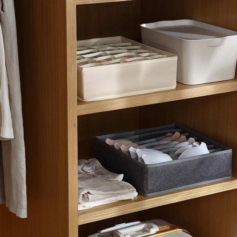 Cationic Storage Household Three-piece Foldable Organizing Box Underwear Panties Socks Clothing Storage Box