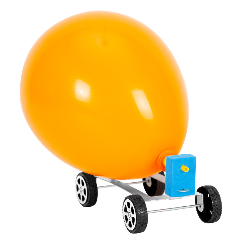 Science experiment DIY recoil trolley educational toys aerodynamic technology small production steam children's materials