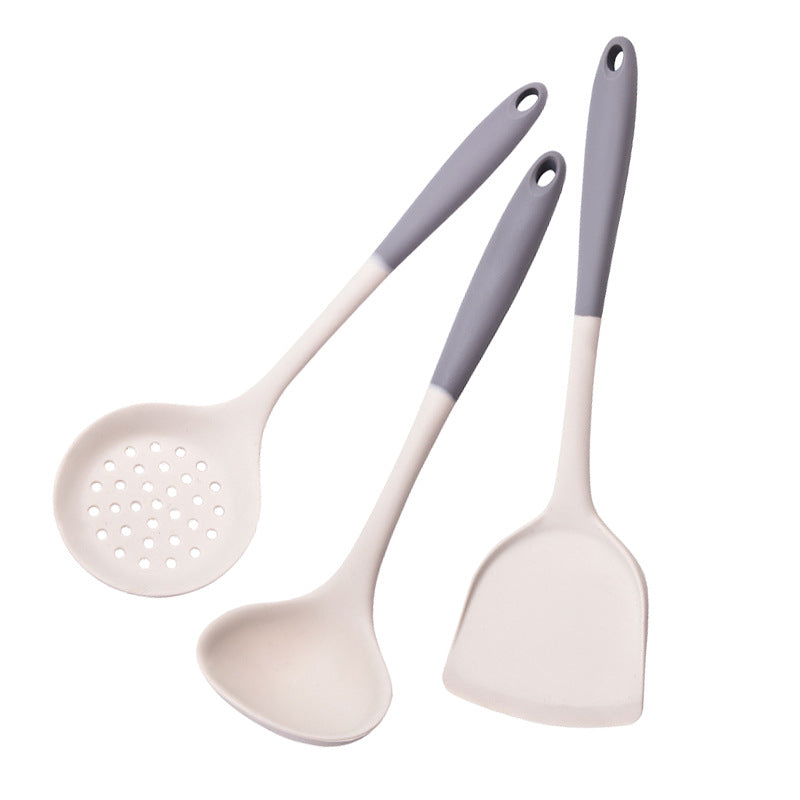 Spatula for homenon-stick pan silicone high temperature resistant cooking spoon soup spoon shovel food grade kitchen utensils cooking frying spatula spoon