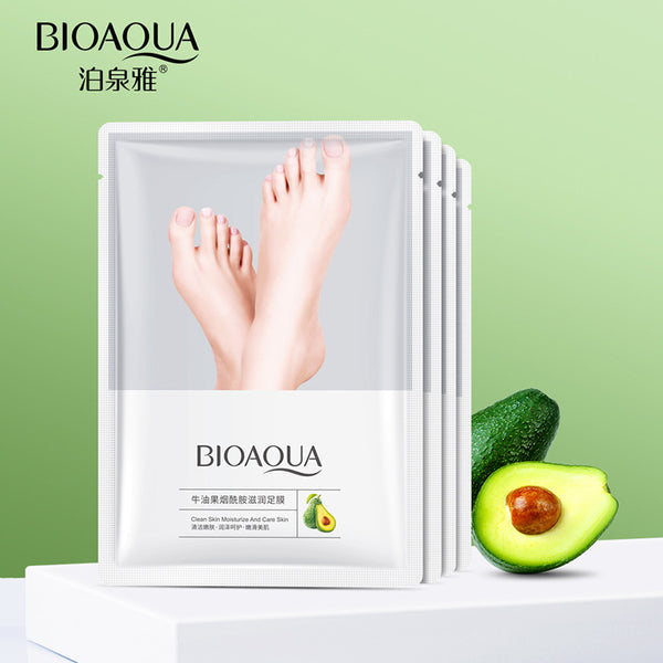 Boquanya Avocado Niacinamide Moisturizing Foot Mask Tablets Improve Dry Moisturizing Foot Mask Wholesale