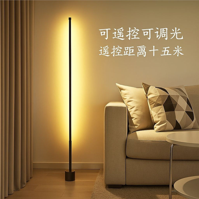 Rechargeable minimalist floor lamp - perfect for living room, bedroom, bedside, or corner. warm light led ambient lighting with remote control dimming