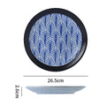 10inch shallow plate-leaf pattern