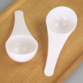 30ml plastic measuring spoon - round bottom, ideal for fertilizer, liquids, powders, and pet food. non-edible, holds 30 grams of water