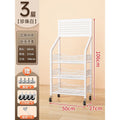 Kitchen storage rack vegetable floor-standing movable trolley multi-layer storage rack for home fruit and vegetable multi-functional vegetable rack