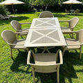 Scandinavian outdoor square plastic dining table modern cut outcasual balcony courtyard cafe thickened disassembly table and chairs