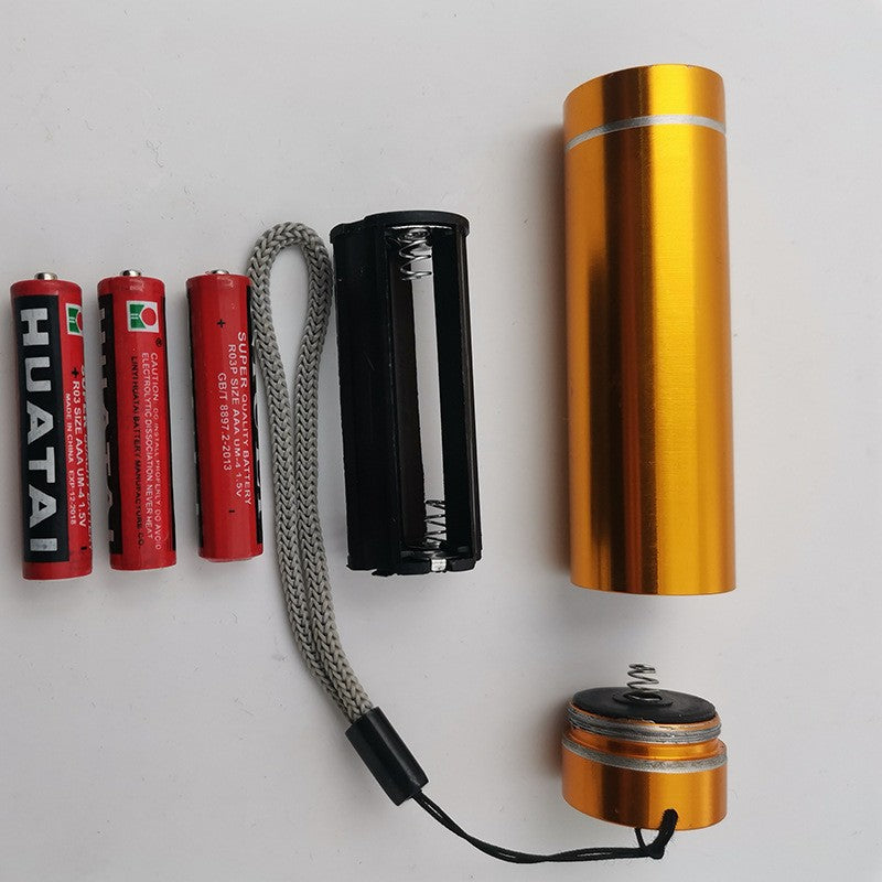 Exquisite gift small flashlight No. 7 AAA battery lens portable small flashlight mini aluminum alloy student small flashlight