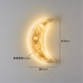 Modern minimalist moon wall lamp - creative ambient lighting for dining room, living room, bedroom, hallway, entryway, wall art decoration, and stairway