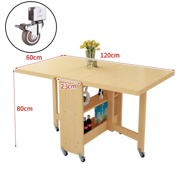 Foldable dining table - compact, modern, and versatile rectangular table for small spaces - portable dining table