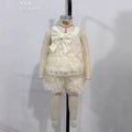 summer cross-border girls' french chic luxury style wavy mesh design fashion two-piece skirt set
