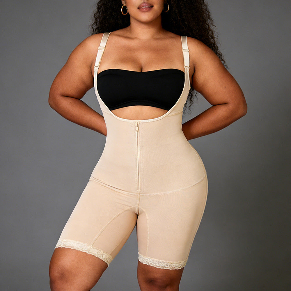Bodyshaperfashion cross-border body shaping jumpsuit suspender waist lifting butt tightening tummy control tight body shaping garment
