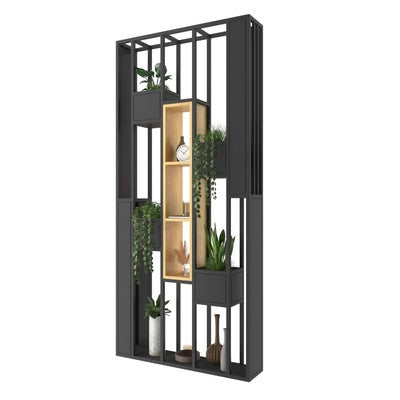 Nordic wrought iron screen shelf entrance office guest dining room partition floor flower stand creative decoration
