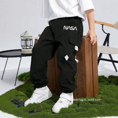 Trendy new versatile everyday casual vacation outing cargo pants for boys - loose fit, versatile, streetwear style