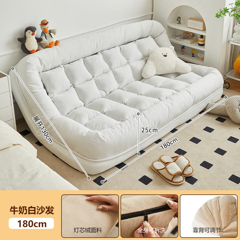 Beanbag sofa can lie down and sleep on the balcony, huge tatami double small apartment rental room human dog house