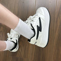 Korean style niche design retro student casual unisex couple skate shoes ins street style versatile flat bottom sneakers