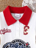 Kids clothing cross-border exportfall and winternew arrival kids red collar whitedress baby children's clothing